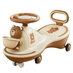 Animal Lifelong Cuppy Jiggle Plastic Kids Swing Car No Battery No Pedal Smooth 360 Steering Three Non slip Wheels Indoor