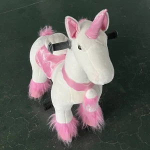 Animal Ride Life Size Mechanical Horse Toy Horse on Wheels for Kids