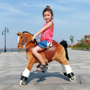 Animal Ride Walking Toy Riding Horse on Wheels for Kid and Adult