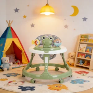 Anti O Leg Multi Function Anti Rollover Plastic Baby Walker for Boys Girls Foldable Design Push Toy Walking Car 20KG Load