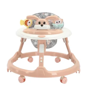 Anti O Leg Multi Function Anti Rollover Plastic Baby Walker for Boys Girls Foldable Design Push Toy Walking Car 20KG Load