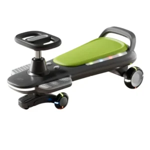 Anti Rollover Kids Twist Car with LED Flashing Wheels & Music Silent PU Wheel Baby Swing Ride on Toy Car