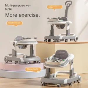 Anti Tilt Baby Walking Aid Portable Foldable Multifunctional Walker for Infant Kids