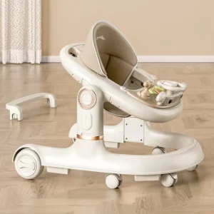 Anti Tip 3 in 1 Multifunctional Push and Sit Baby Walkerer with Rollover Prevention Function