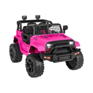 BAB WAY 12V Kids Electric Ride on Truck Car ForGirls Pink Battery Powered Toy Car with Remote Music
