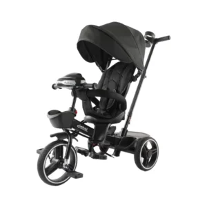 BAB WAY Deluxe Kids Tricycle with Adjustable Push Handle 3-Wheel Baby Trike for Toddlers 1-5Y with DDP