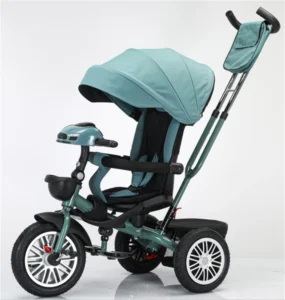 BAB WAY Multi-functional Kids Tricycle with Push Handle 3 in 1 Adjustable Baby Trike for 1-5Y and DDP