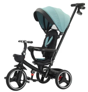 BAB WAY Multi-functional Kids Tricycle with Push Handle 3 in 1 Adjustable Baby Trike for 1-5Yand DDP