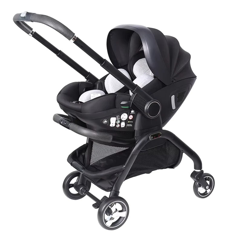 BEBELUX S366 3 in 1 Baby Car Seat Stroller Foldable Travel Friendly Pushchair for Newborn Outdoor and Car Use