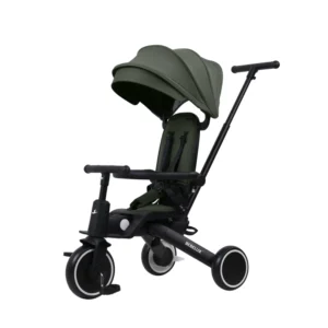 BEBELUX T8 8 in 1 Kids Trike Foldable Push & Ride Toddler Tricycle with Adjustable Canopy Ideal for Travel & Outdoor Play