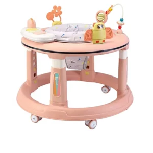BH Step by Step Baby Walker for Boys Girls 6 Months 3 Years Multifunctional Anti Rollover Adjustable Music Plastic Frame 10KG