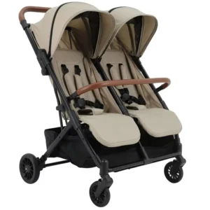 BSS105 Twin Double Seat Aluminum Alloy Frame Baby Stroller Pram with One Hand Folding and Fabric