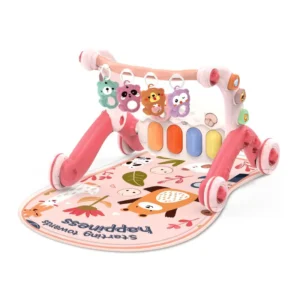 Baby 6 in 1 Pedal Piano Multi function Baby Activity Fitness Mat with Music and Lights Baby Walker