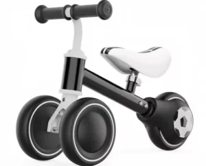 Baby Balance Bike Gift for 1-3 Year Old Girls & Boys No Pedal Adjustable Seat 3 Wheels Carbon Steel 6-inch Tires