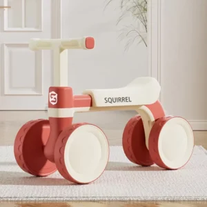 Baby Balance Bike Toddler Walker No Pedal 4 Wheels Infant First Bike for 1-3 Years Old Boys Girls Kids
