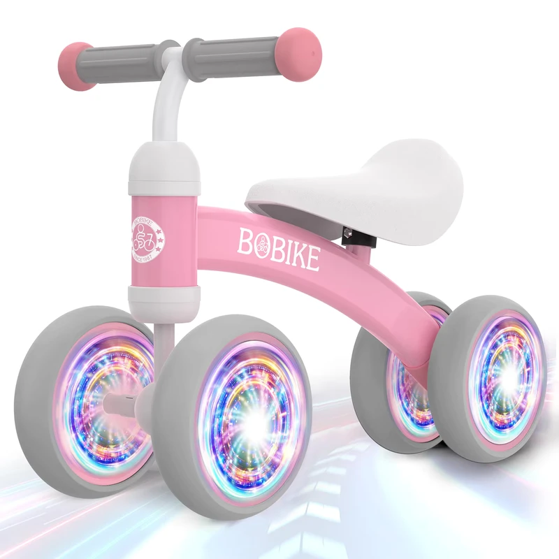 Baby Balance Bike Toys for 12-36 Months Kids Toy Boy and Girls Gifts Toddler First Birthday Gift (Pink)