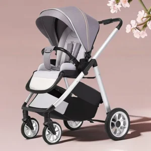 Baby Can Sit and Lie in Both Directions Lightweight Folding Shock-absorbing Baby Stroller