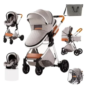 Baby Car Seat Stroller Kinderwagen Luxury Lightweight High Landscape Baby Stroller 3 in 1 Car Seat and Stroller for Newborn Baby