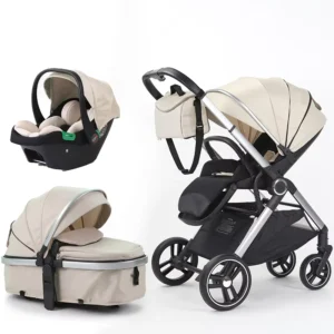 Baby Car Seat and Strollers Baby Pushchairs Carriage Poussette 3 in 1 Foldable Pram Baby Stroller 3 in 1 for Travel