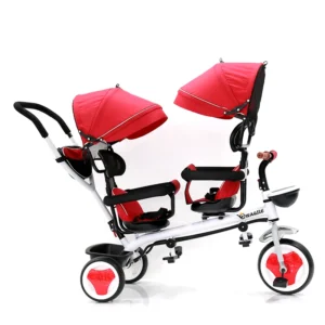 Baby Care 4 in 1 Kid Stroller Trike Ride on Baby Stroller Tricycle 3 Wheels Girl Push Tricycles Toddler Kids for Twins