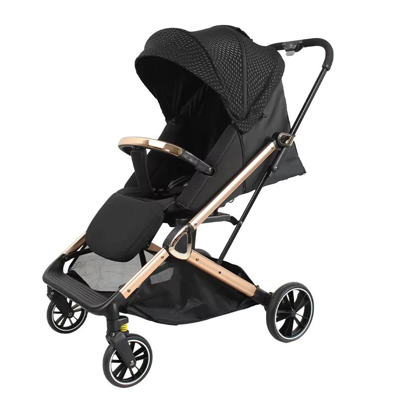 Baby Carriage Newborn Pram Luxury Two Way Push 360 Rotate Trolley Travel Baby Stroller