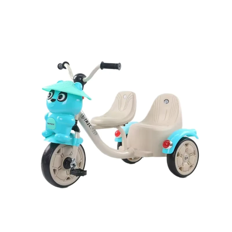 Baby Children's Cartoon Two-Seater 3 Wheel Tricycle for 2 Years