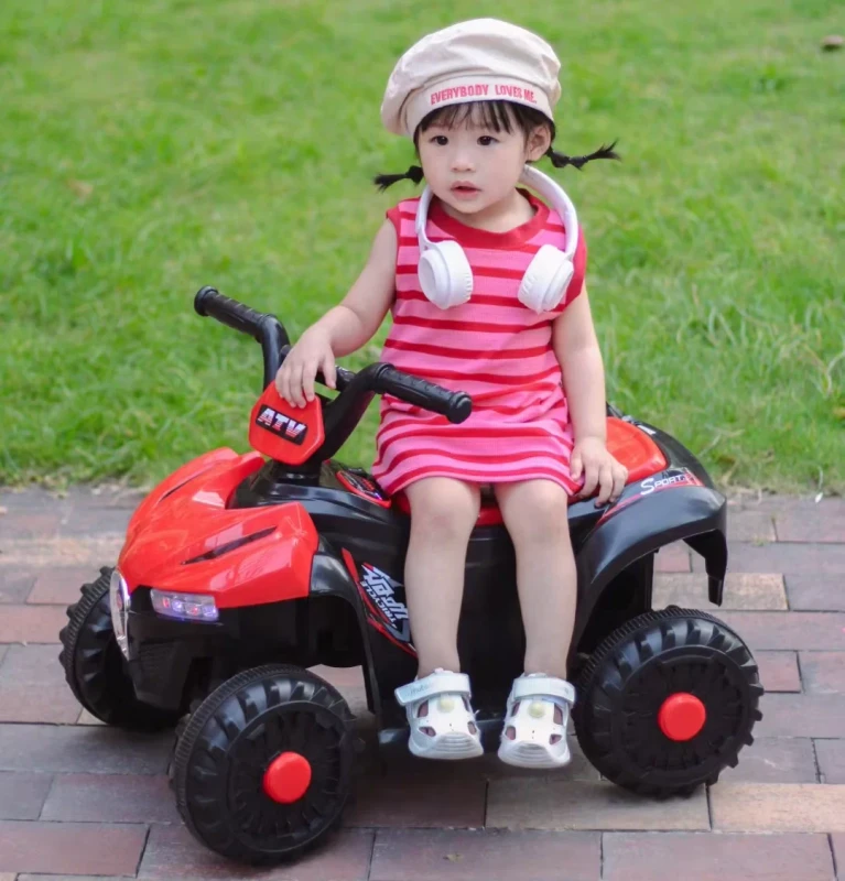 Baby Electric Car Motorcycle Baby Four-wheel Battery Stroller Male and Female Children Can Sit on Toy Car with Remote Control