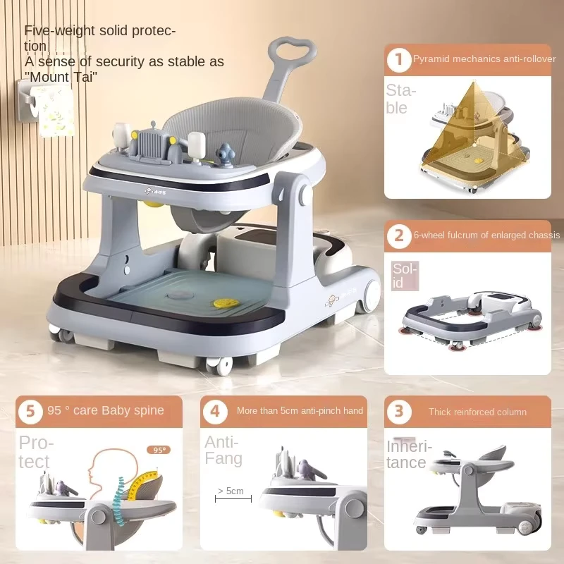Baby Learning to Walk Anti slip Baby Walker Suitable for Babies Aged 6 to 36 Months Both Men and Women Are Eligible