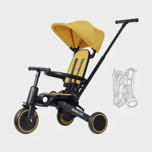 Baby Outdoor Pedal Tricycle Children Tricycle with Push Handle Kids 3 Wheel Tricycle Baby Cycle for Child 1-6 Years