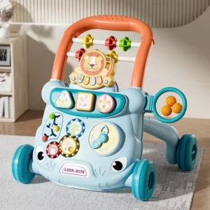 Baby Plastics Multi function Pushing Walker Children’s Walking Aid Hand push Anti rollover Walker Toys