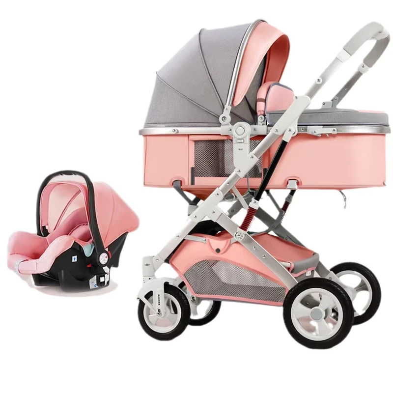 Baby Products Trending Stroller With Baby Trolley 3 in 1 Baby Pram Carrier Kid for New Kids Wagon Stroller