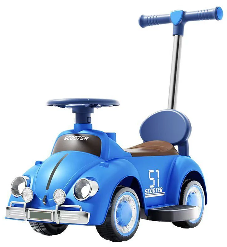Baby Push Ride on Toy Car Kids Push 4 Wheels Foot to Floor Children Sliding Car