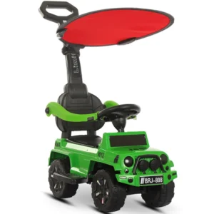Baby Ride 2 in 1 4 Wheel Push Hand Along Button Start Car Toy Baby Children Climbing Twist Car Slide Car with Push Handle