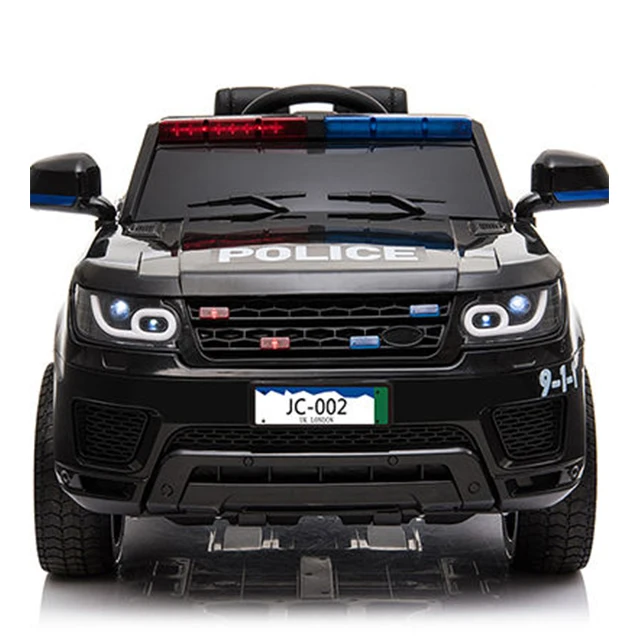 Baby Ride-On Two Seats 12V Battery Power Wheel Kids Police Car Electric Ride-On Car for Kids to Drive