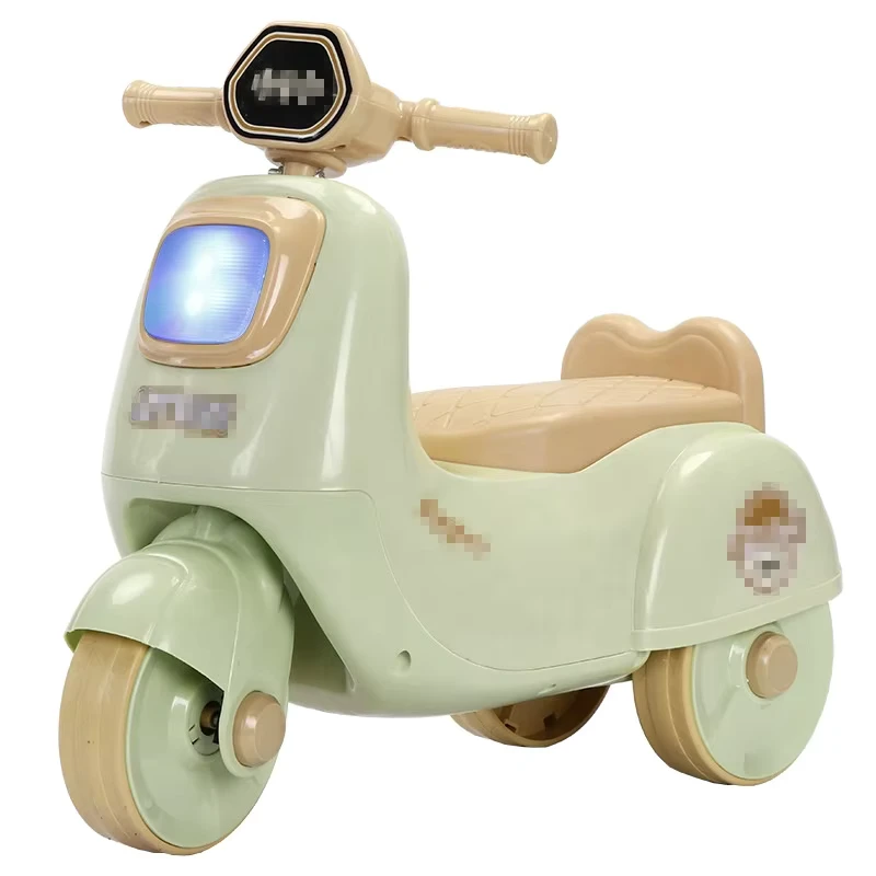 Baby Ride on Balance Tricycle Toy Car for Kids 2 4 Years Plastic with Music & Light