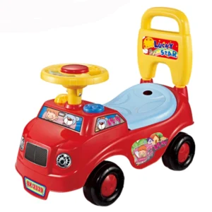 Baby Riding Car Stroller Plastic Big Kids Ride on Push Car With Push Handle