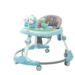 Baby Roller Walker 3 in 1 Foldable Plastic Removable Music Tray Learning Training Activity Baby Walker With Wheels and Seat