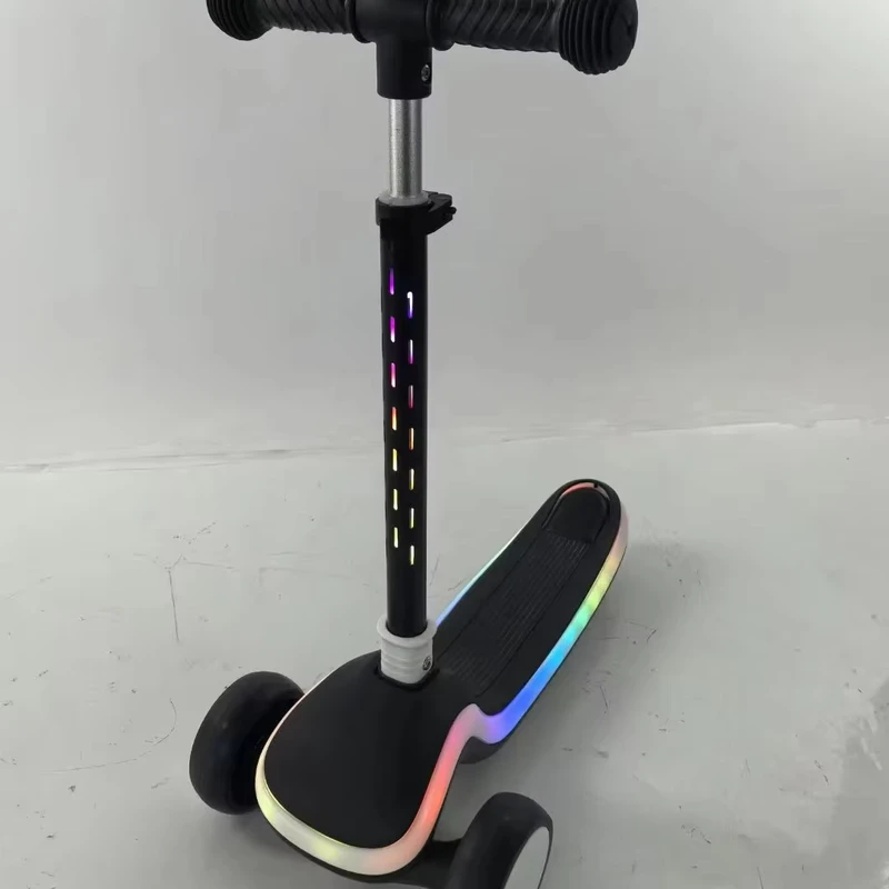Baby Scooter Safe With Flash Wheel and Deck Adjustable Pole Kids Scooter Girls and Boys Kick Scooter for Toys
