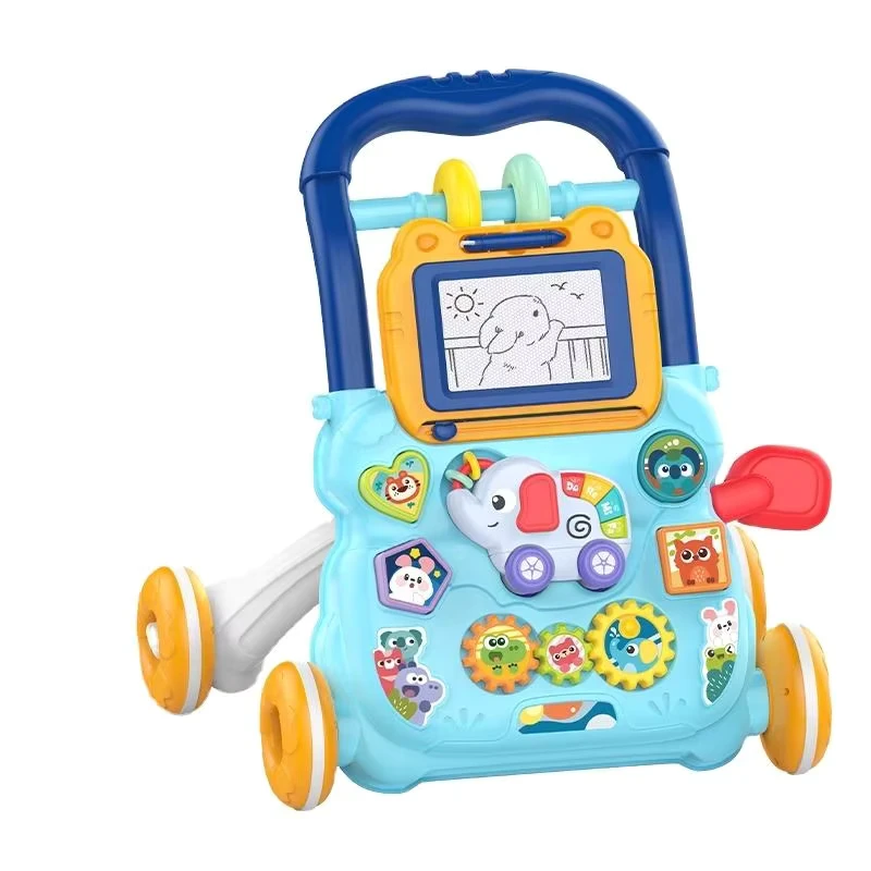Baby Standing Toys Sit to Stand Learning Walker Kids Baby Walker Multifunction Music Baby Walker