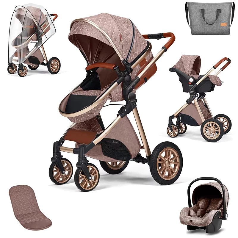 Baby Stroller 3 in 1 Foldable with PVC Original Australia Standard