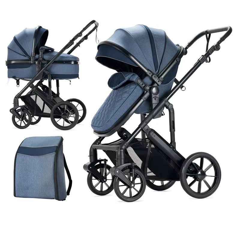 Baby Stroller 3 in 1 From China Manufacturer Foldable with ISOFIX Car Seat for 20kg EN 1888 2
