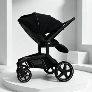 Baby Stroller 3 in 1 Travel System Complete Set with Plastic Frame Foldable for Newborn to Toddler