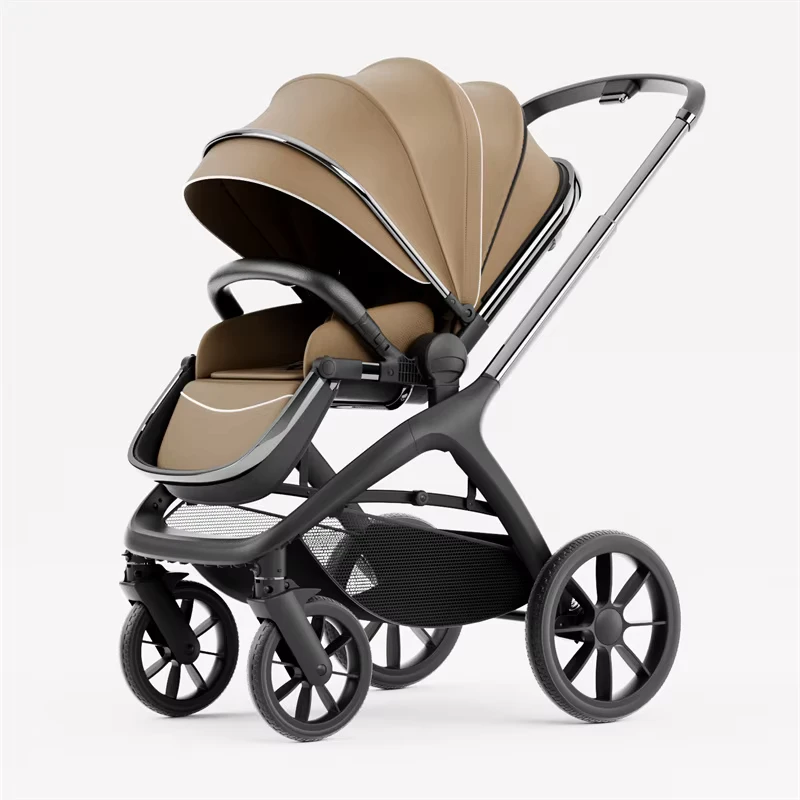 Baby Stroller Aluminum Alloy Frame 360 Universal Wheels Foldable Multi function for 0 3 Years
