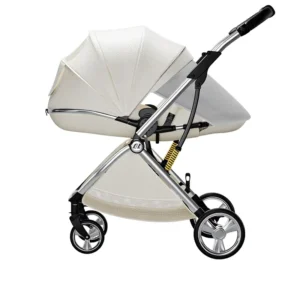 Baby Stroller Foldable High View Design Reversible for Newborns Shock Absorbing Lightweight Four Wheel Model Alu