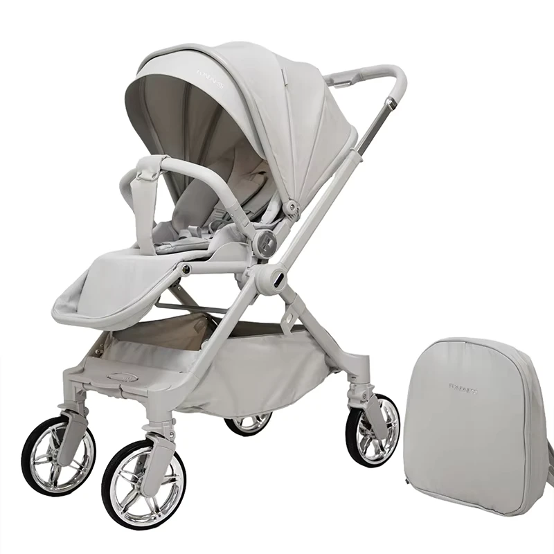 Baby Stroller Infant Stroller for Newborn and Toddler with Reversible Seat and Adjustable Handlebar
