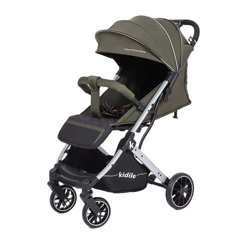 Baby Stroller Lightweight High-view Can Be Seated and Reclined Children's Handcart Walking with Kids CE CPC