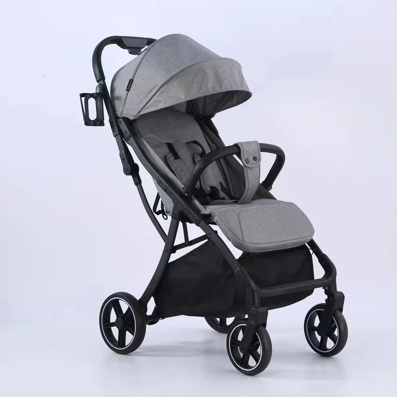 Baby Stroller Lightweight Plastic Frame Easy Fold Compact Portable Travel Stroller for Airplane Use 20KG Load Capacity