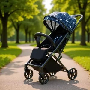 Baby Stroller Metal High View 70% Folding Suitable All Seasons 0 6 Months 15kg Load Capacity Plane Friendly Children’s Pushcart
