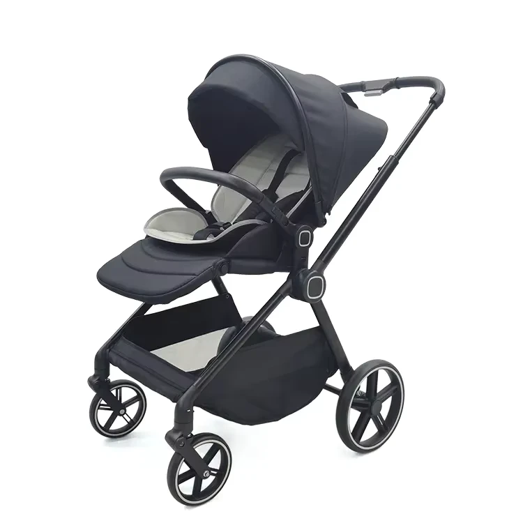 Baby Stroller One Hand Folding Travel Pram Light Weight Foldable Carriage