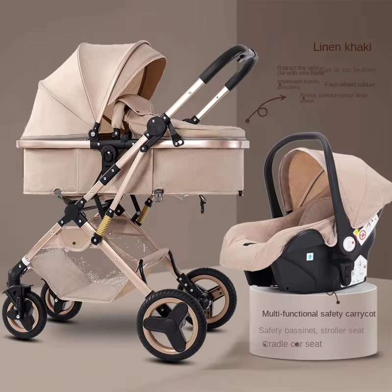 Baby Stroller Portable Aluminum Alloy Tool Cart Transformable Hand Cart Detachable Collapsible Basket Foldable Travel Systems